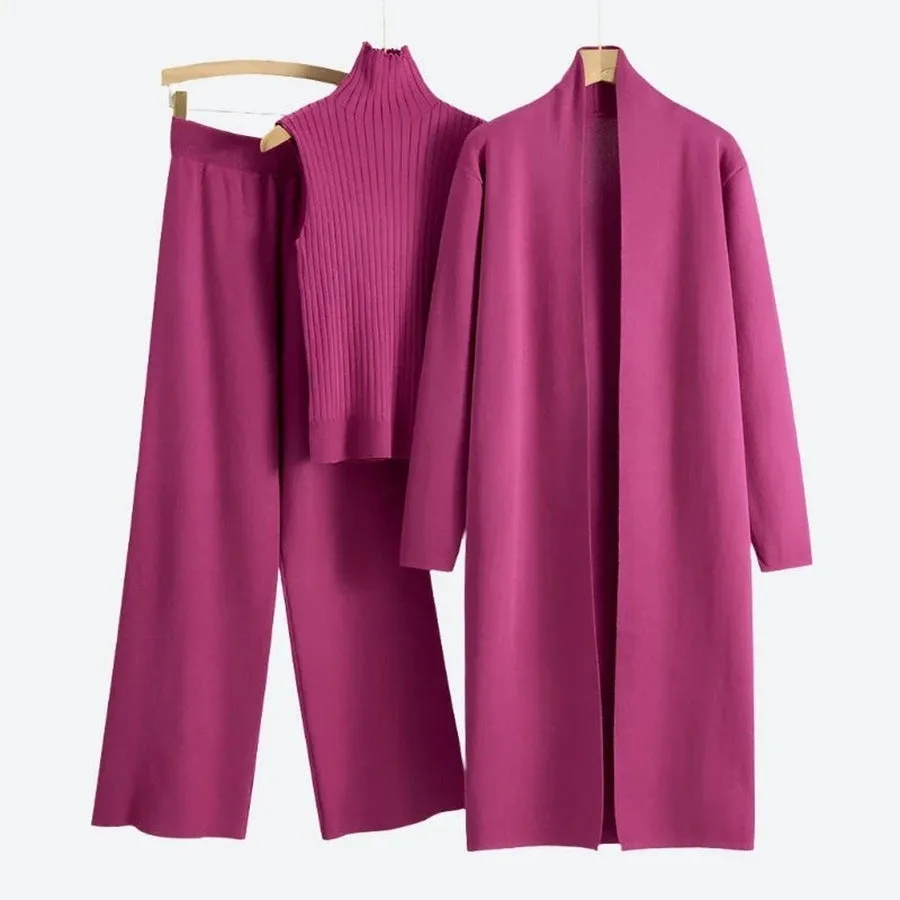 Elegant Three-Piece Lounge Wear Sets