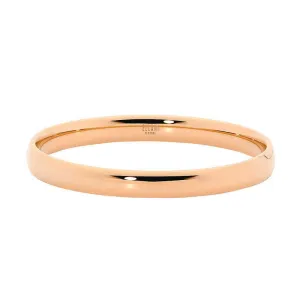 Ellani Rose Plated Stainless Steel Bangle SB151R