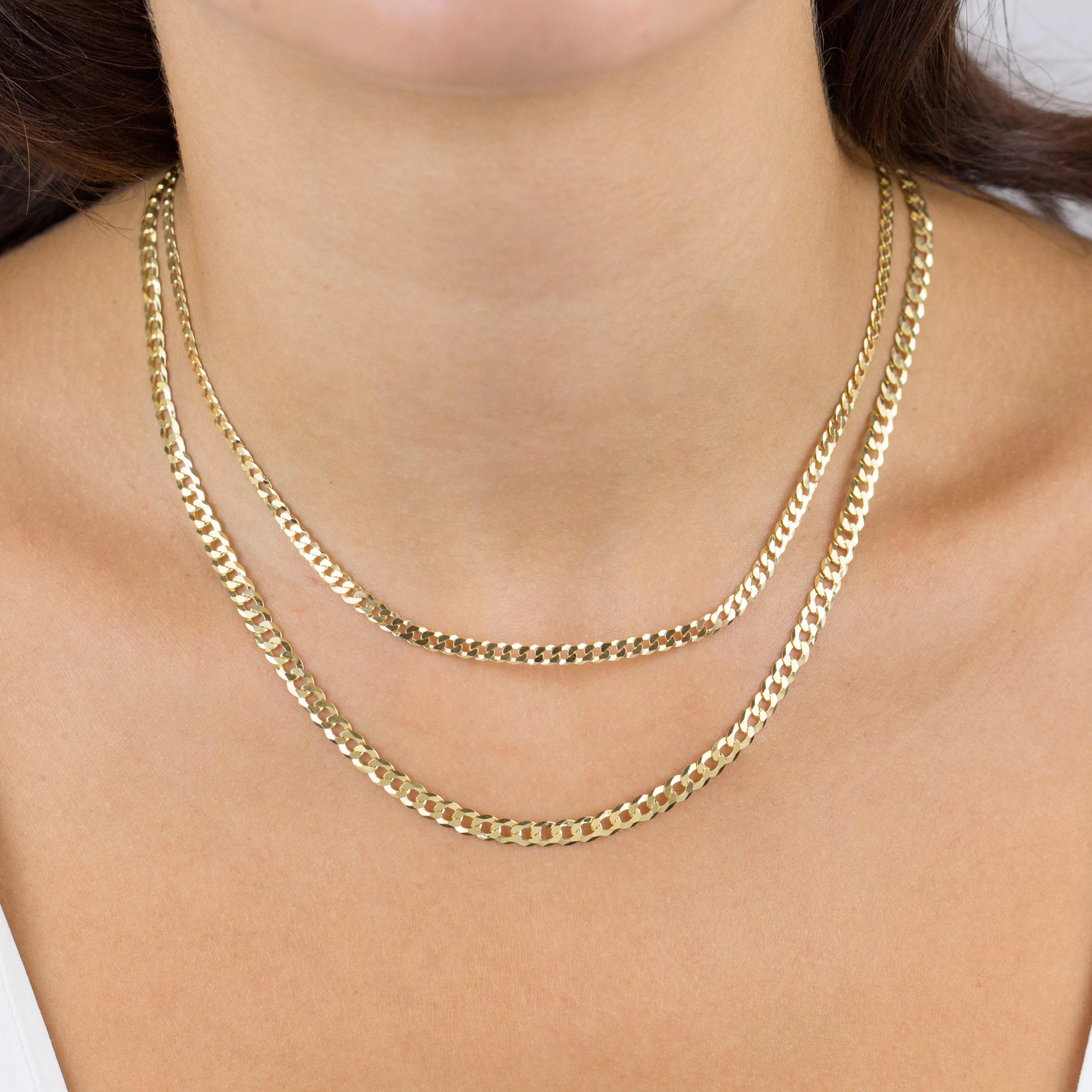 Extra Flat Cuban Chain Necklace