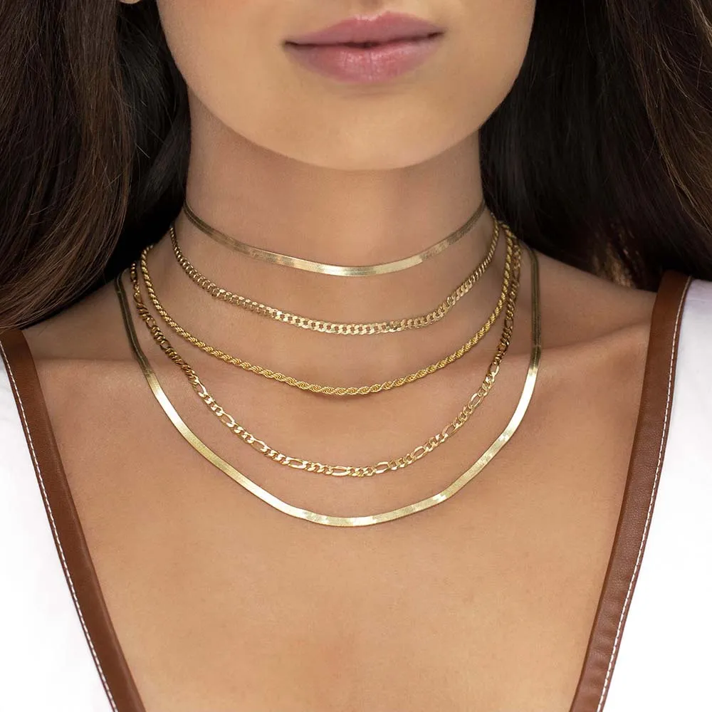 Extra Flat Cuban Chain Necklace