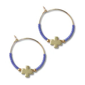 Faithful Earrings, Periwinkle