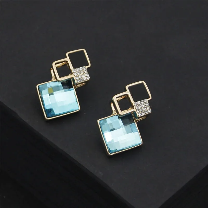 Fashion Crystal Pendant Minimalist Jewelry Set
