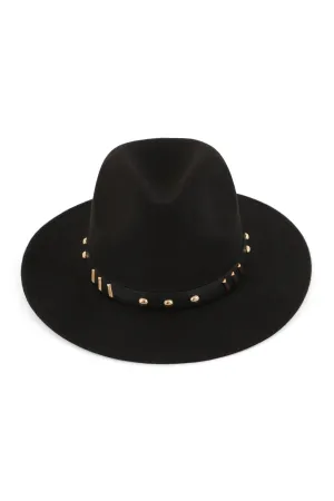 Fedora Classic Hat with Vintage Leather Band Black - Pack of 6