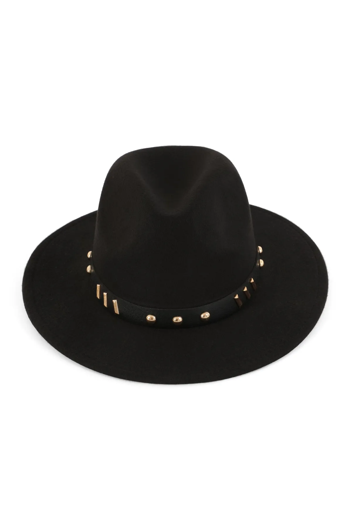 Fedora Classic Hat with Vintage Leather Band Black - Pack of 6