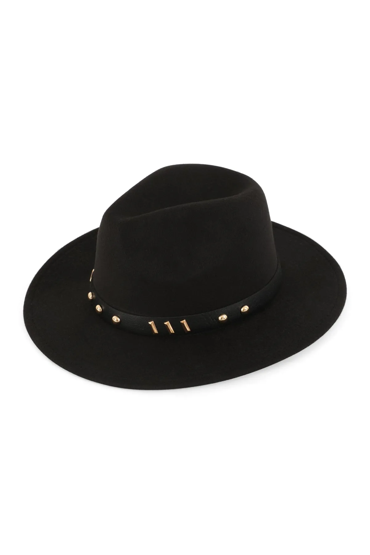 Fedora Classic Hat with Vintage Leather Band Black - Pack of 6