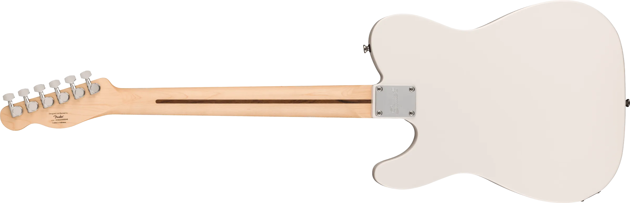 Fender Squier Sonic™ Esquire® H, Maple Fingerboard, Black Pickguard, Arctic White