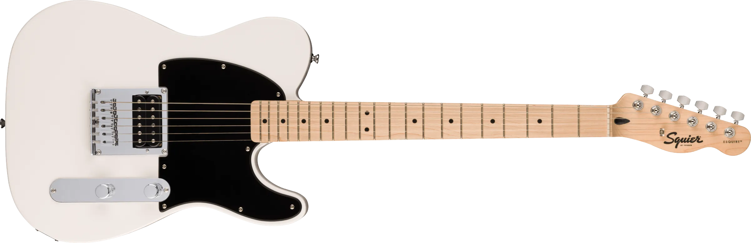 Fender Squier Sonic™ Esquire® H, Maple Fingerboard, Black Pickguard, Arctic White