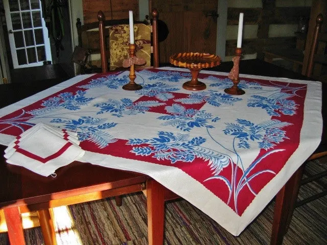 Fern & Floral - Cloth and 5 Napkins