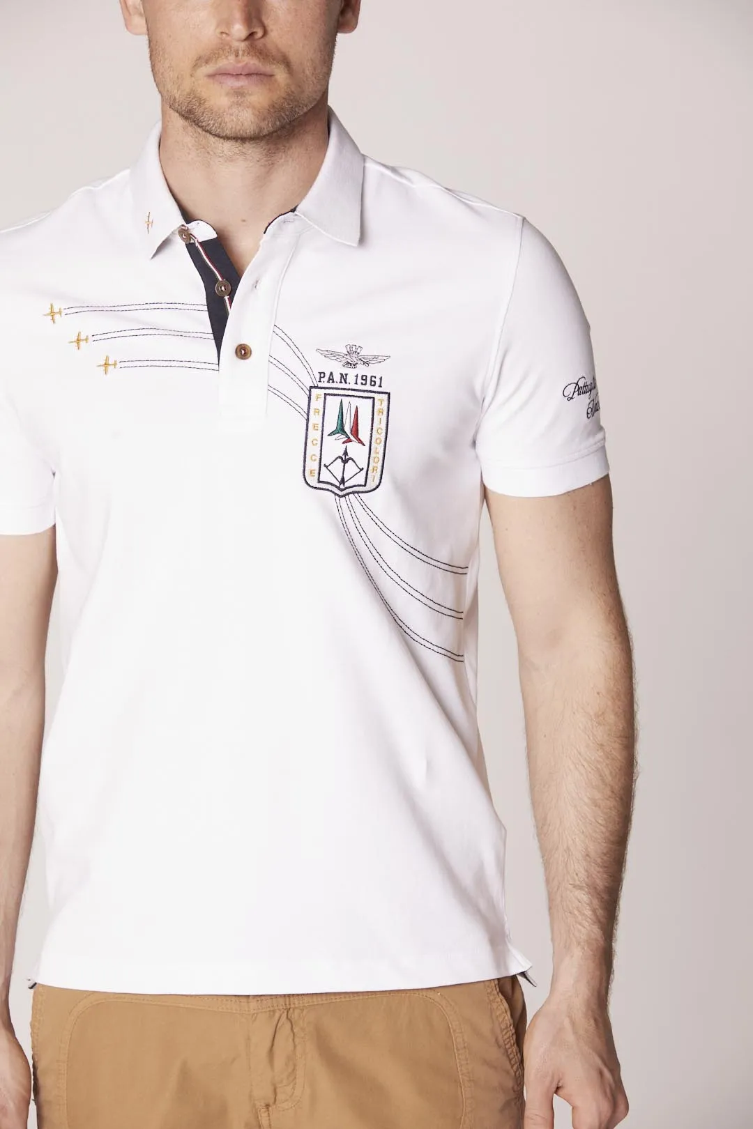 Frecce Tricolori embroidered polo