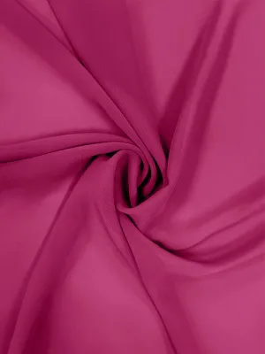 Fuchsia Chiffon Fabric By The 1/2 Yard