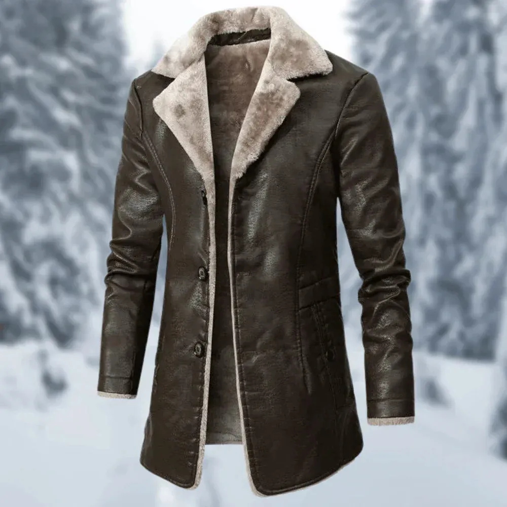 FurLuxe™ | Men's Warm Fur-Lined Casual Outdoor Coat | Insulated, Water-Resistant, Stylish Design