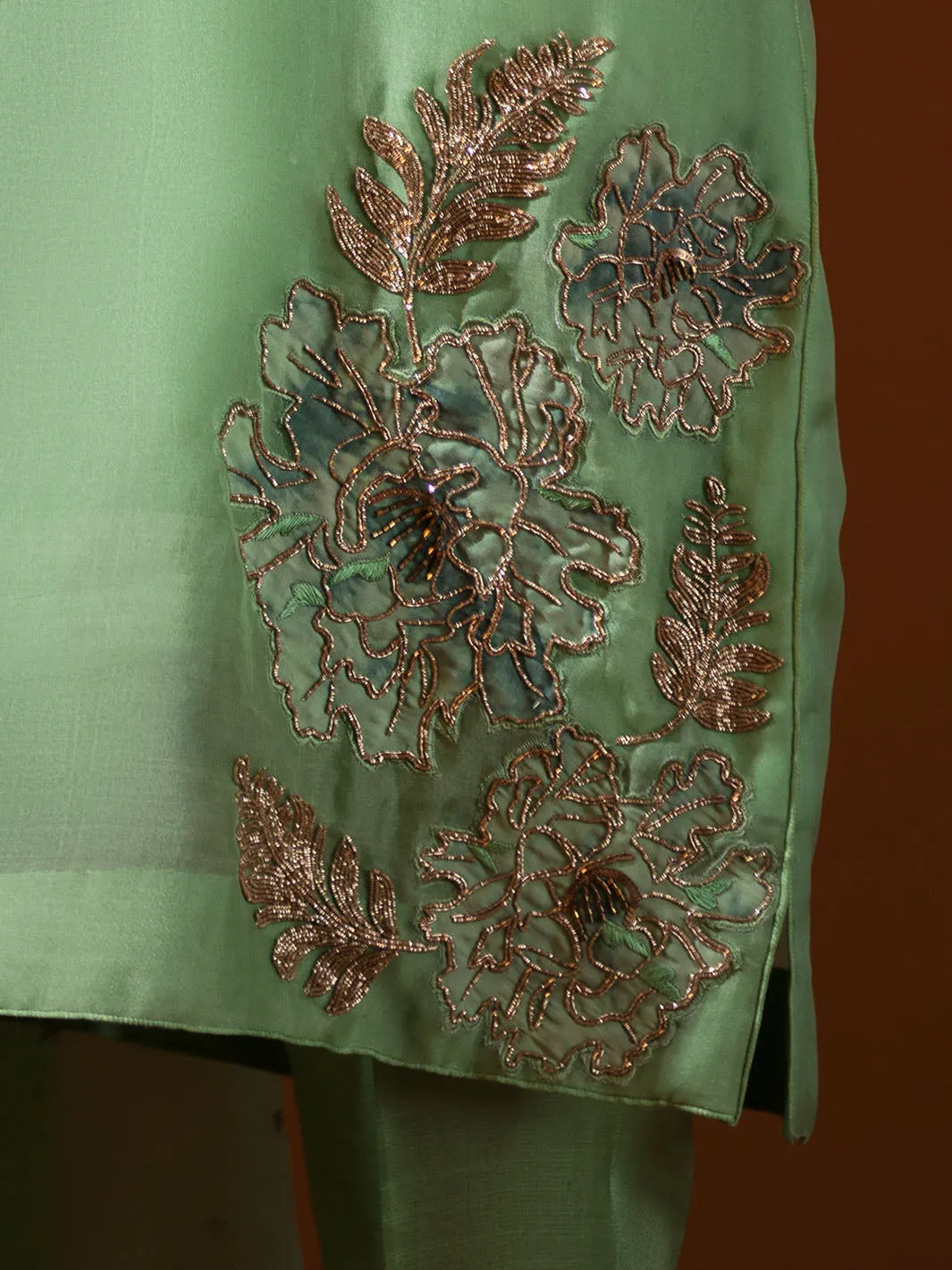 Gardenia | Mohtaram NUUR Luxury PRET Collection 2022 | Stitched Silk Suits