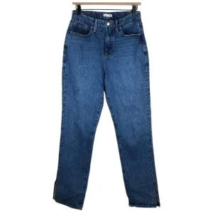 Good American Good Boy Slit Hem Jeans Size 4 28