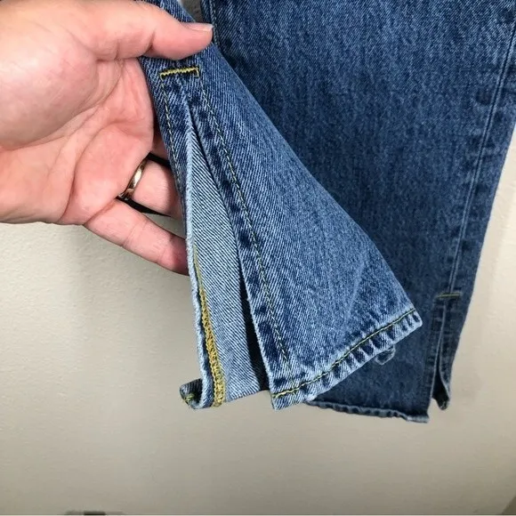 Good American Good Boy Slit Hem Jeans Size 4 28