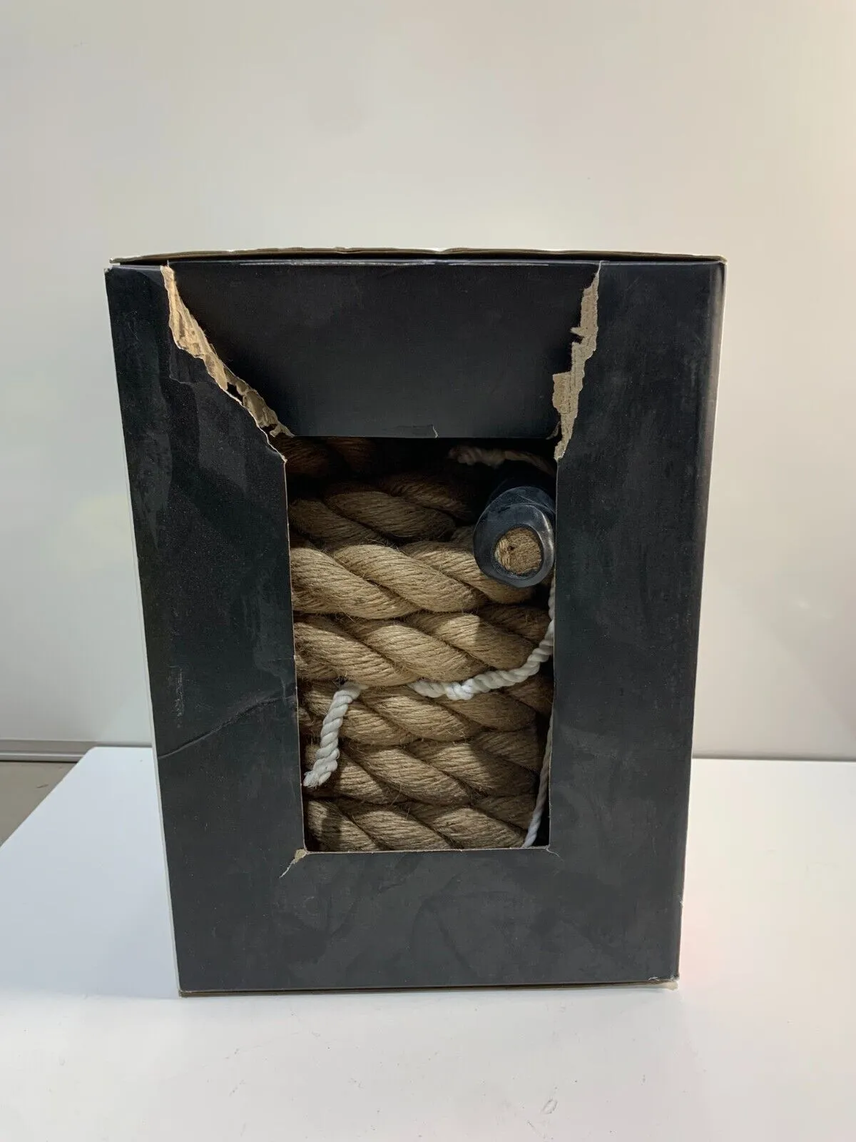 GoZone 6m Wave Rope - Natural/Black With Rubberized Handle