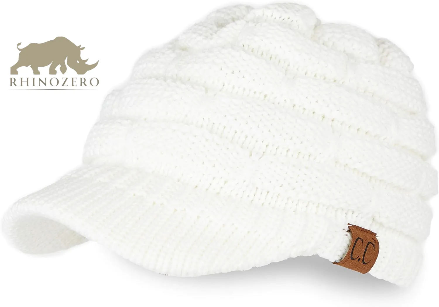 Hats and Scarves Women's Ribbed Knit Brimmed Hat (Model YJ-131, 2023)