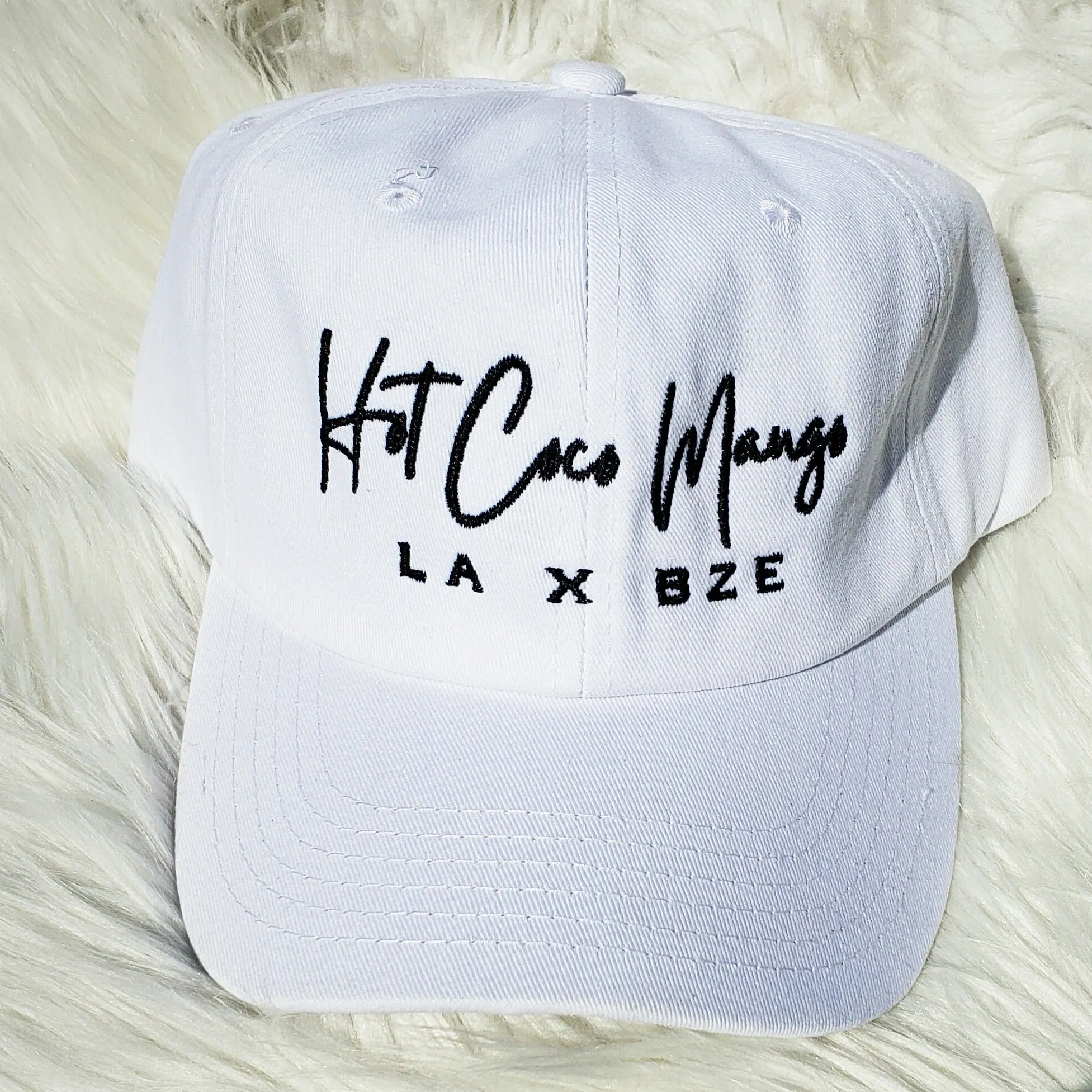 HCM Signature Dad Cap - White