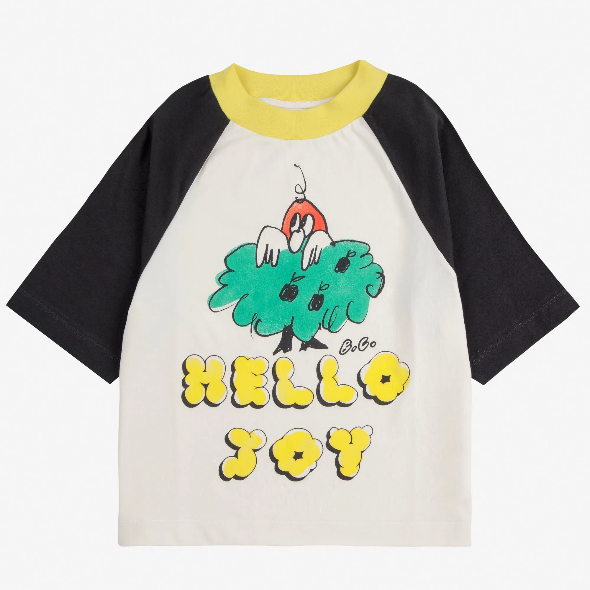 Hello Joy Raglan Sleeves Tee by Bobo Choses