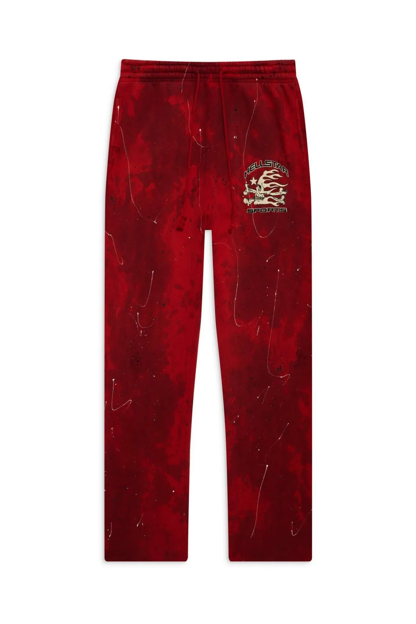 Hellstar Sports Red Tye-Dye Sweatpants