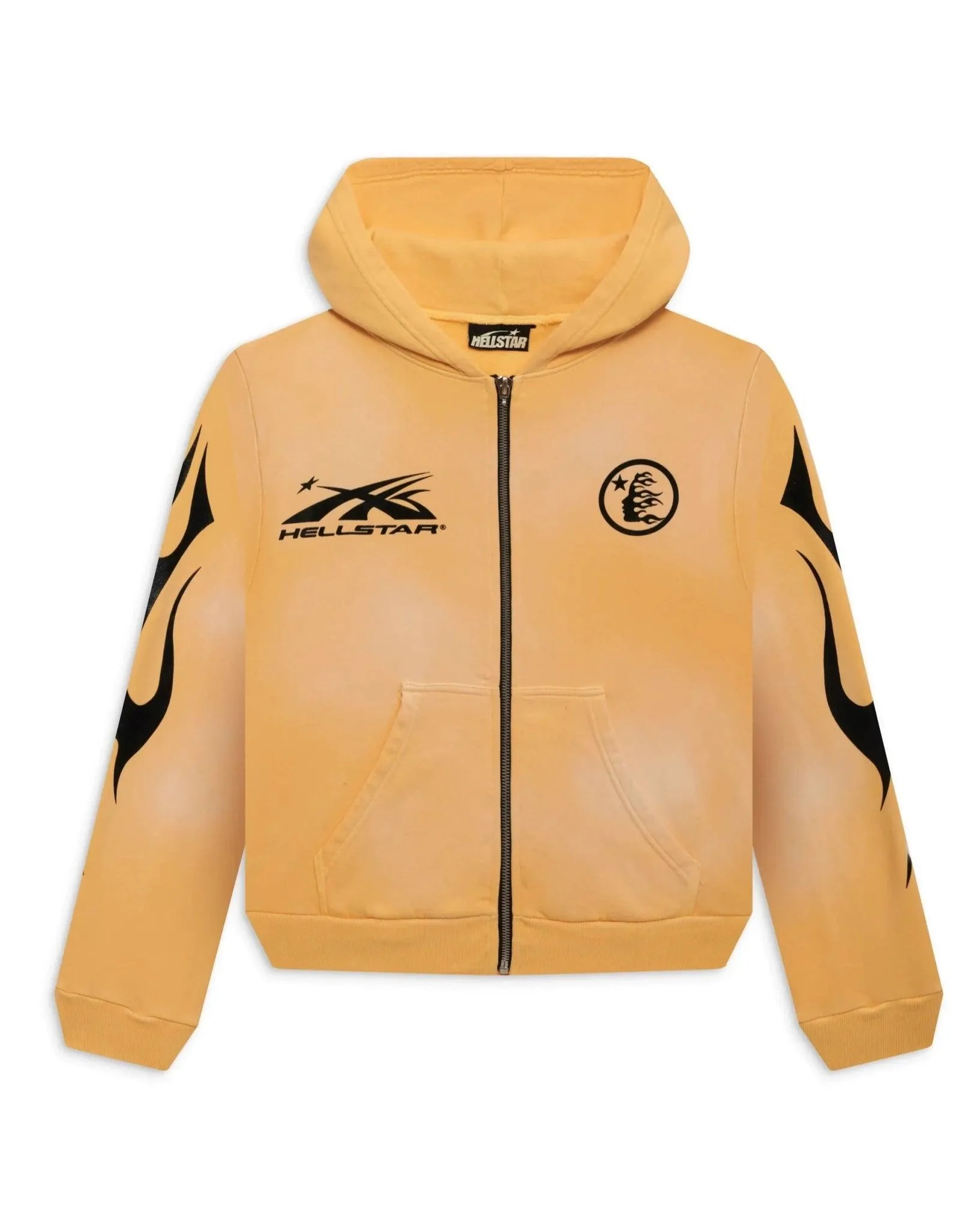 Hellstar Sports Zip-Up Hoodie (Yellow)
