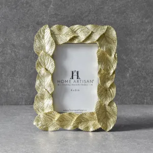Home Artisan Livie Golden Leaf Photo Frame (4x6)