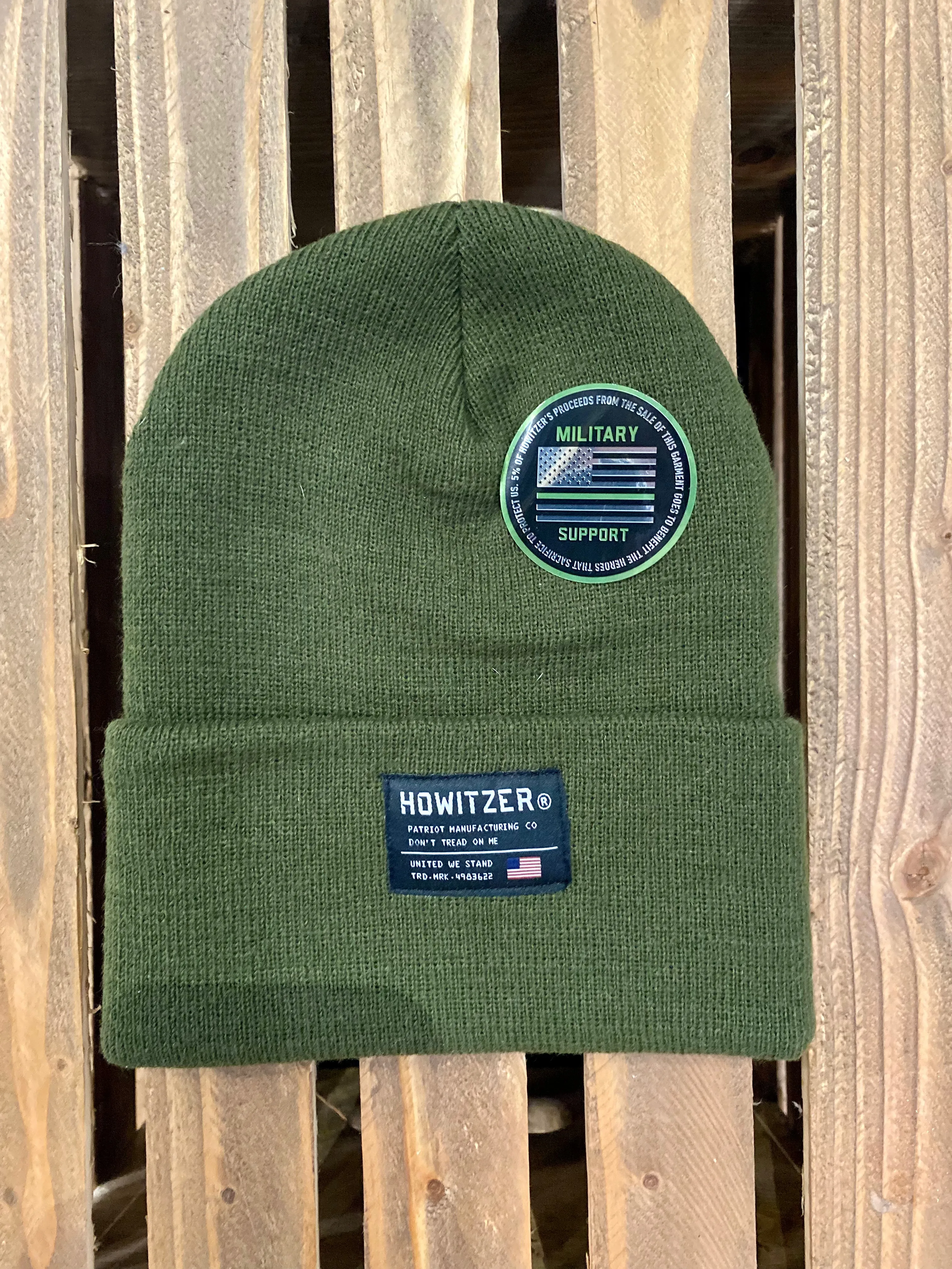 Howitzer Standard Supply Military Green Beanie