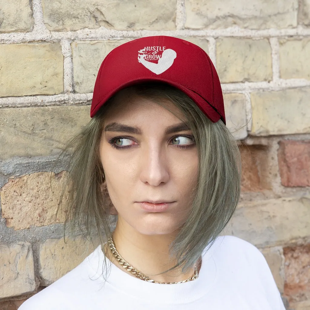 Hustle & Grow Twill Hat (Red/White)