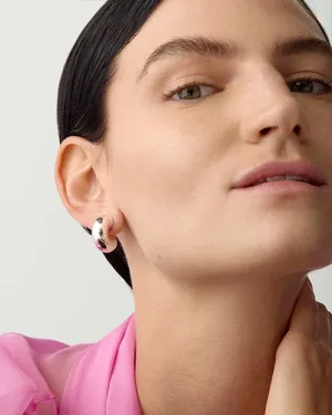 JENNY BIRD | Tome Hoops Medium Earrings | Silver