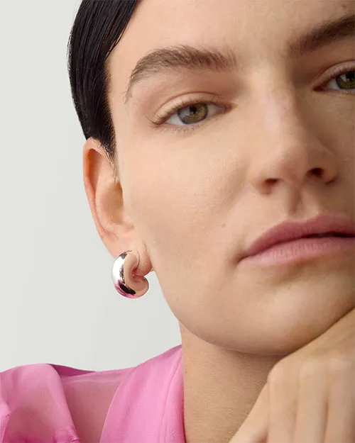 JENNY BIRD | Tome Hoops Medium Earrings | Silver