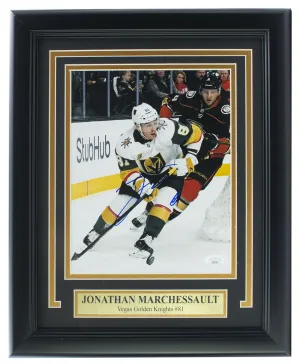 Jonathan Marchessault Signed Framed 8x10 Vegas Golden Knights Photo JSA