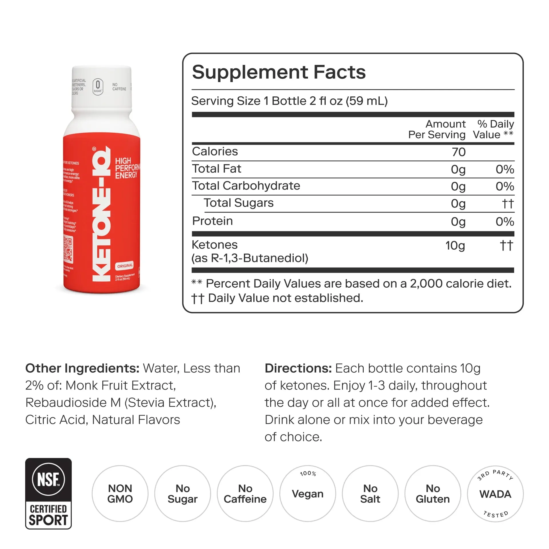 Ketone-IQ - Classic Shot - 6 x 59mL