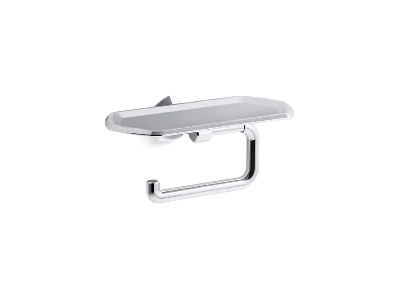 KOHLER 27128 Occasion Toilet paper holder with tray