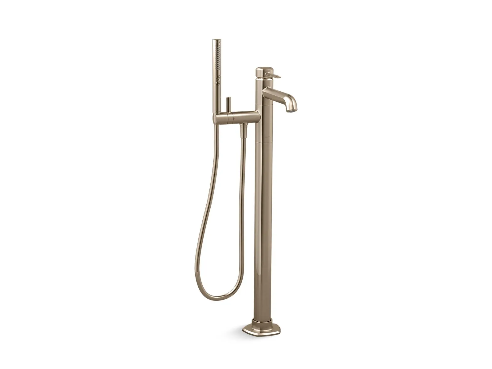 KOHLER K-T27025-4 Occasion Floor-mount bath filler trim with handshower