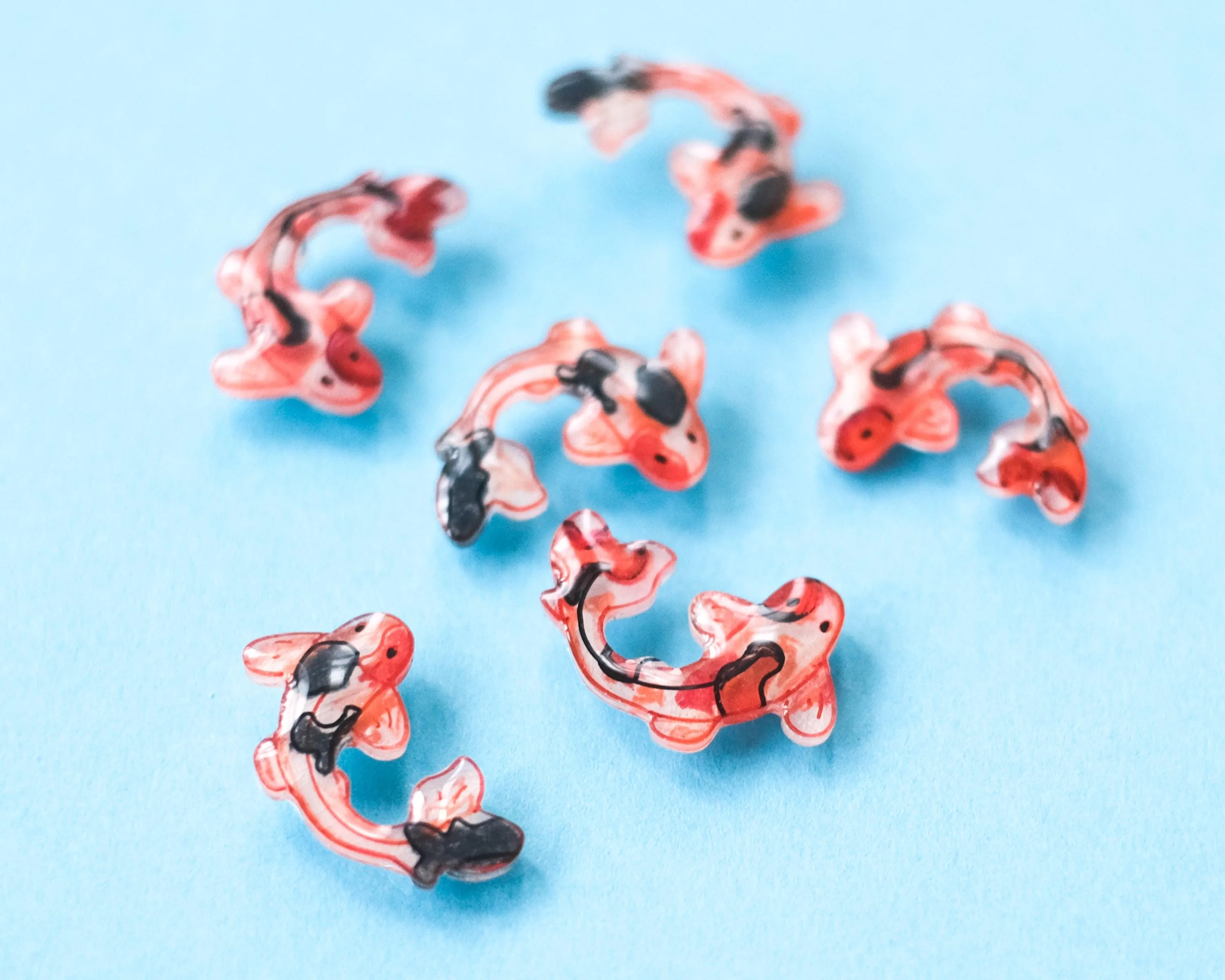 Koi Fish Stud Earrings