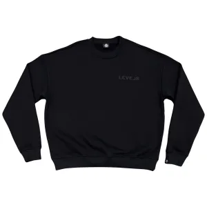 LEVELS OVERSIZED CREWNECK | BLK | BLK
