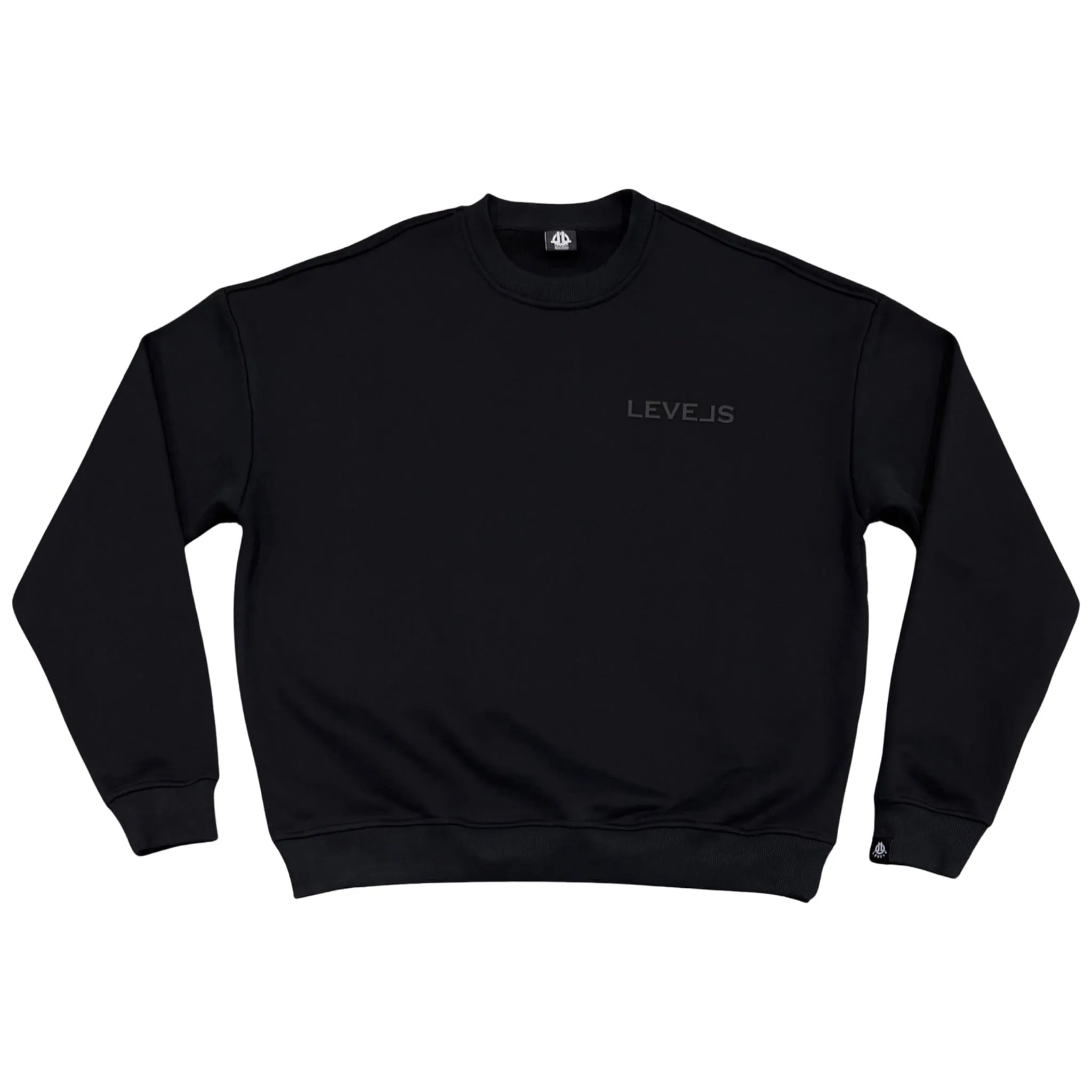 LEVELS OVERSIZED CREWNECK | BLK | BLK