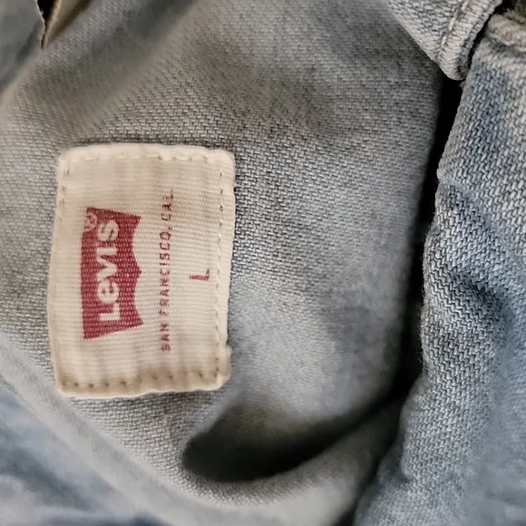Levi's Blue Denim Shacket Size L
