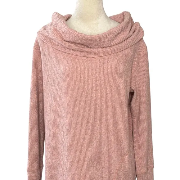 Lululemon Along the Way Cowl Neck Sweater Dress Pink
