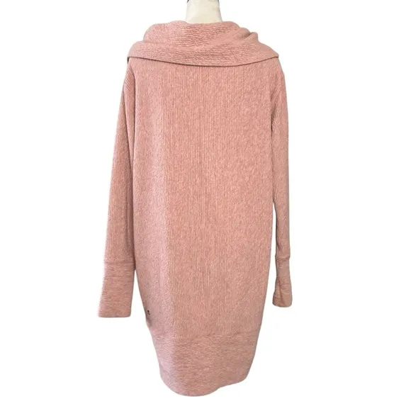 Lululemon Along the Way Cowl Neck Sweater Dress Pink