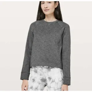 Lululemon‎ Rest Less Pullover Sweatshirt - Dark Grey (Size 8)