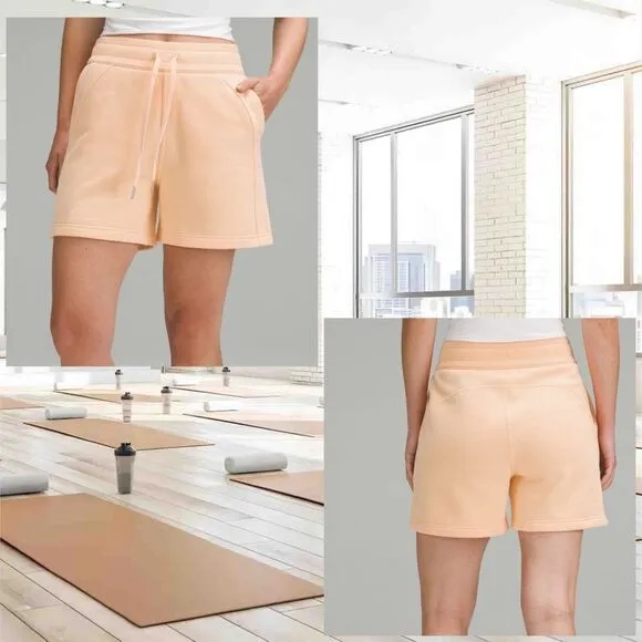 Lululemon Scuba High-Rise Short 5&quot; Peach Bellini size 2 NWT 🍑