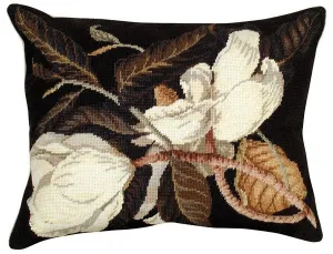 Magnolia 16 x 20 Needlepoint Pillow