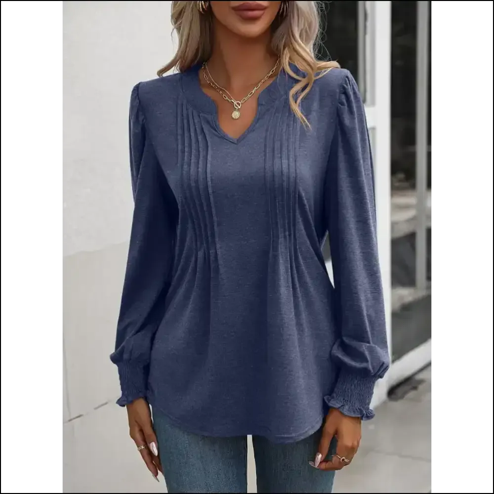 Mandy Puff Sleeve Ruched Blouse