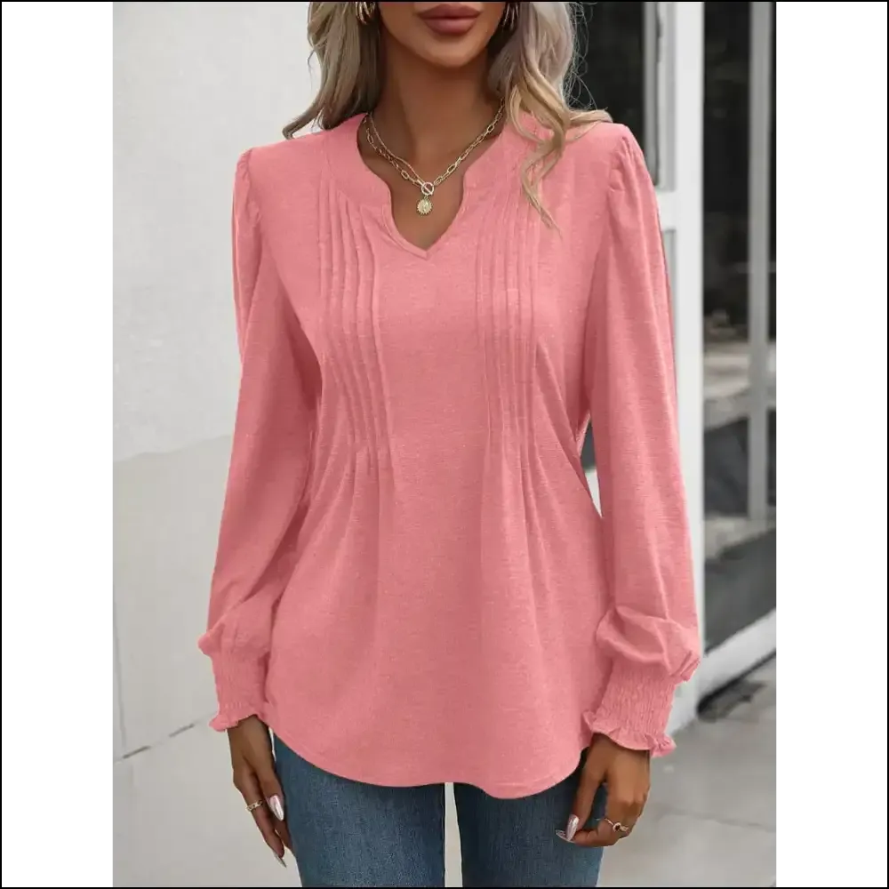 Mandy Puff Sleeve Ruched Blouse