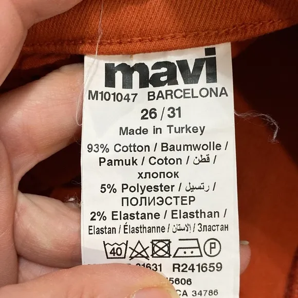 Mavi Barcelona Jeans wide leg Orange Size 26
