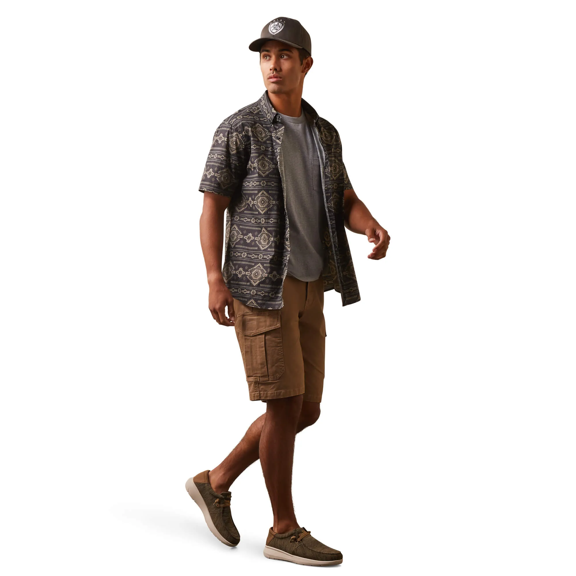 MEN'S ARIAT  10043705 Wrinkle Resist Serape Island Stretch Modern Fit Shirt