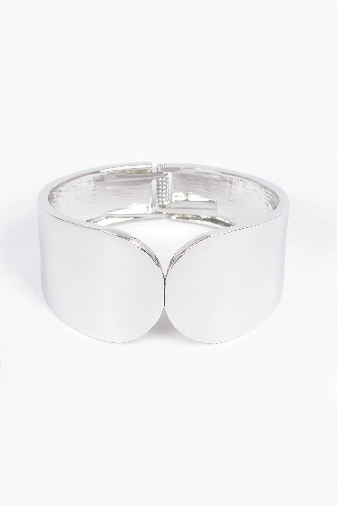 Metal Spring Hinge Cuff Bracelet