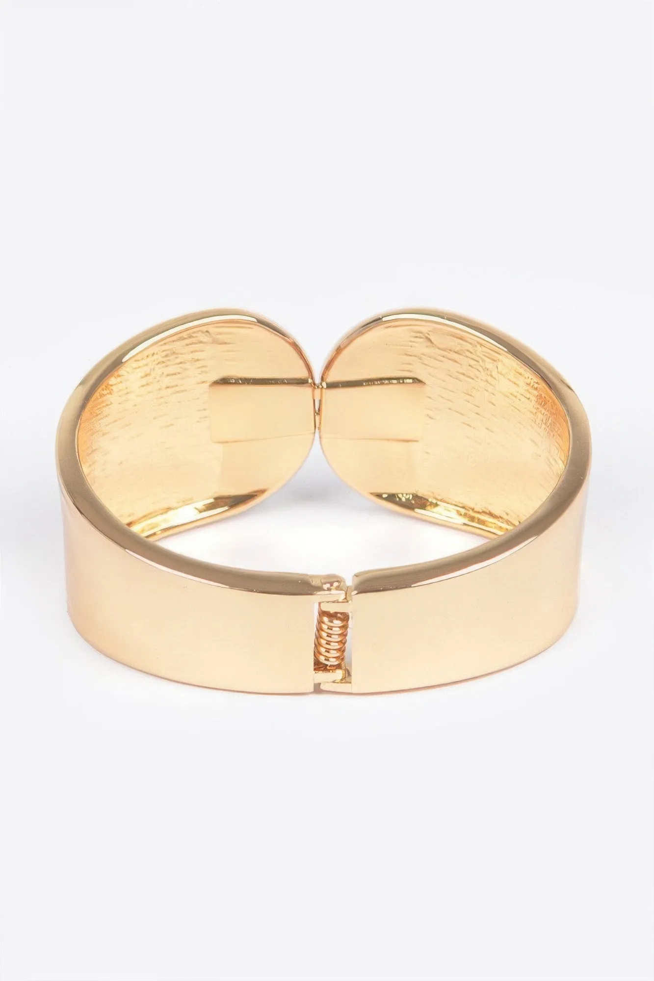 Metal Spring Hinge Cuff Bracelet