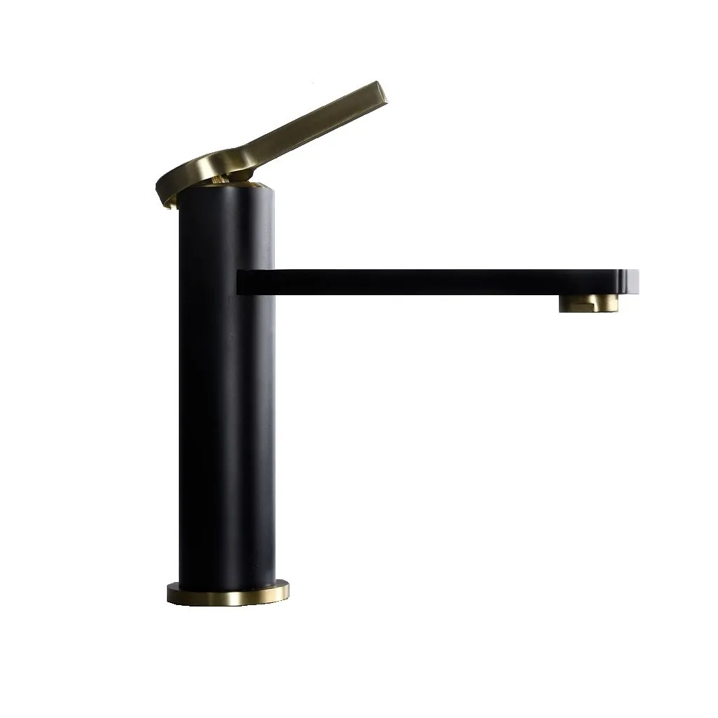 Metro Soho Bathroom Faucet - Single Hole - 8" Brass/Matt Black/Brushed Brass