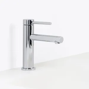 Metro Soho Thin Bathroom Faucet - Single Hole - 7" Brass/Polished Chrome